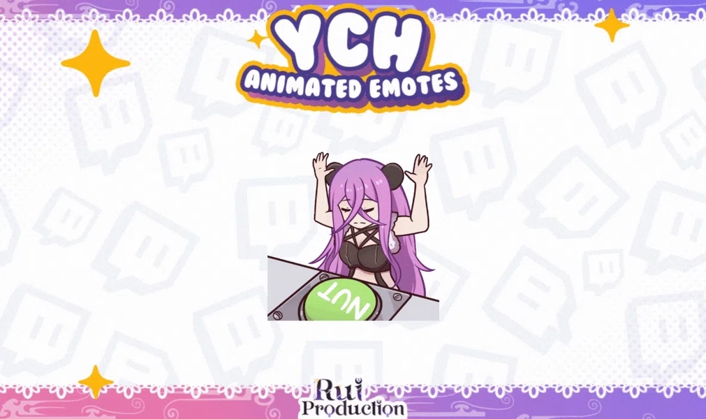 Animated Nut Button Emote by Rui (@ruiproduction)