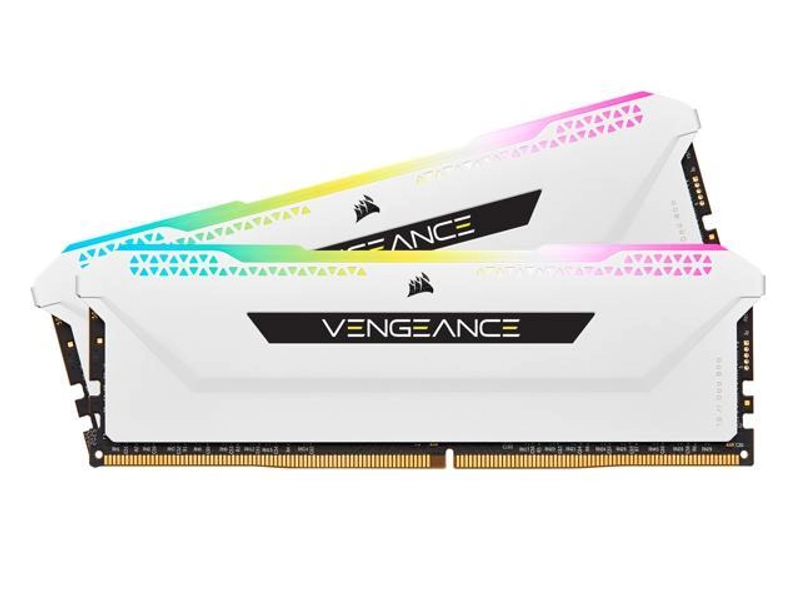 CORSAIR Vengeance RGB Pro SL 32GB (2 x 16GB) 288-Pin PC RAM DDR4 3600 (PC4 28800) Desktop Memory Model CMH32GX4M2D3600C18W