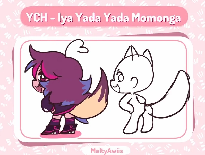 Ych | Iya Yada Yada Momonga dance (Chiikawa) by MeltyAwiis (@Meltyawiis)