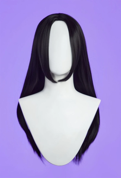 Rival Girl Ninja Girl Cosplay Wig Black Princess Cut Long Straight Wig