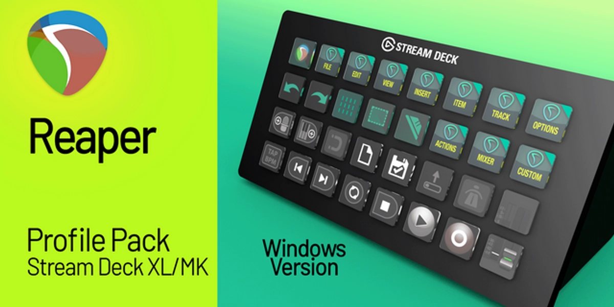 Reaper Pro Profiles for Stream Deck Windows | Elgato Marketplace