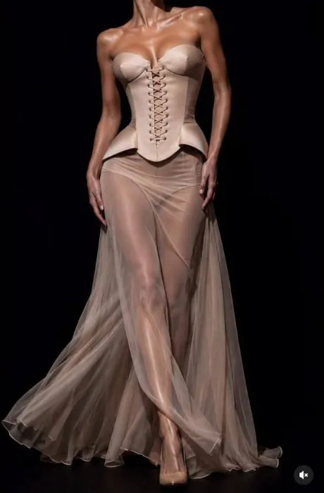 Light beige elegant dress ✨