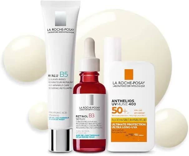 Skincare bloqueador y retinol La Roche