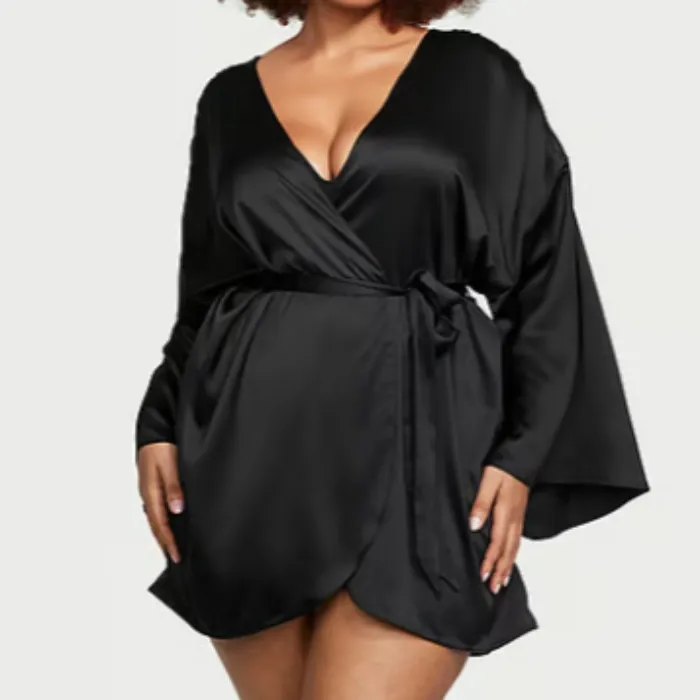Satin Short Robe by Victoria's Secret