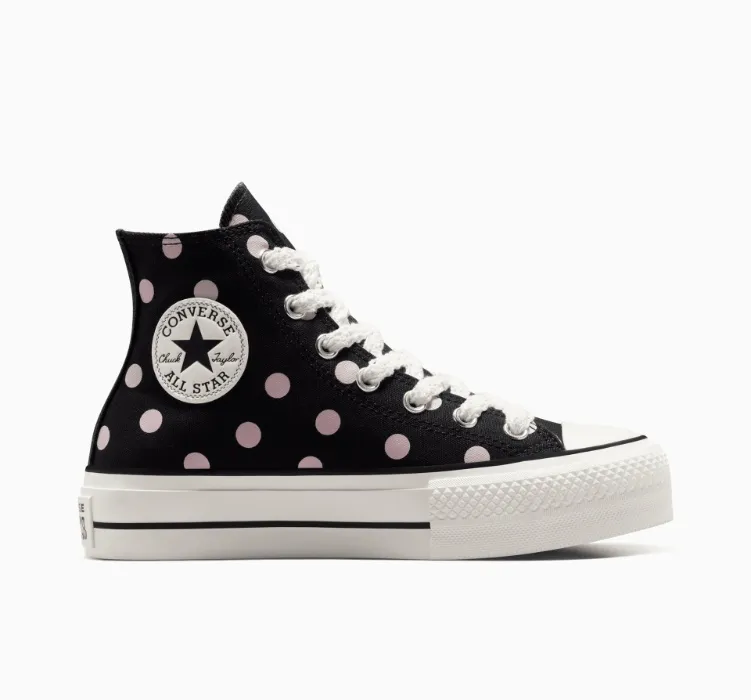 Converse Chuck Taylor All Star Lift Polka Dot Black/Summit Pink/Egret A10688C