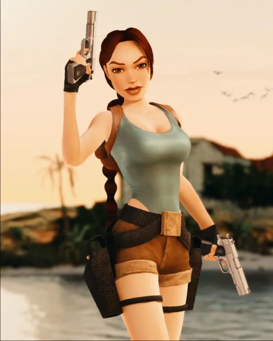 Leather for Holster and backpack | Lara Croft: Tomb Raider IV