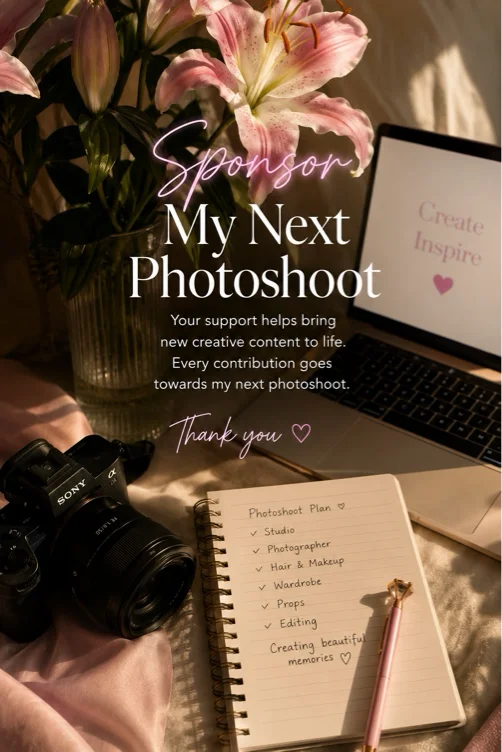 💕 Sponsor My Next Photoshoot