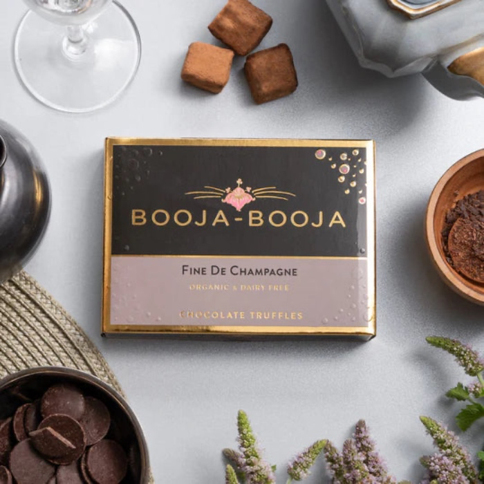 Booja - Booja, Fine de Champagne Gift Box | Vegan Chocolate Truffles, 184g - Fine de Champagne