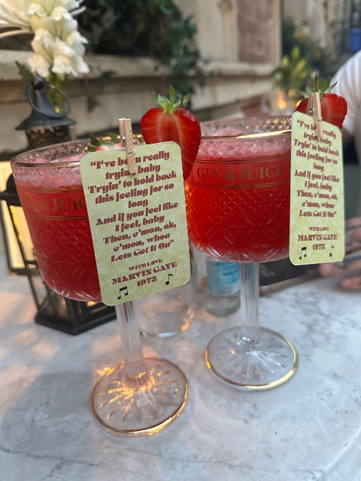 A bottle of gin 