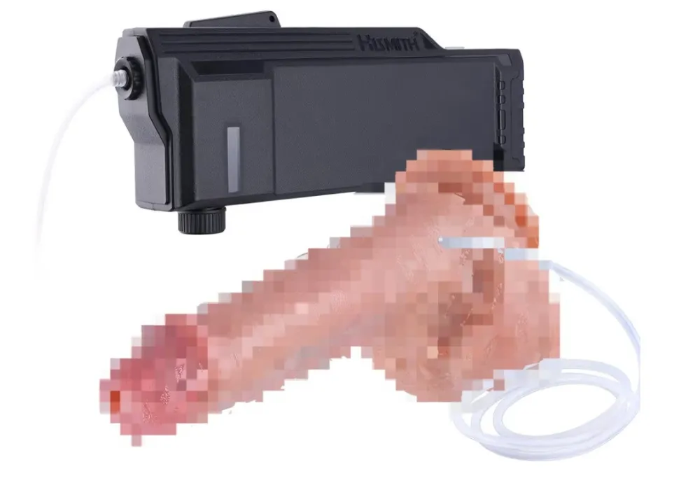 Hismith 8.1” Squirting Toy, APP Controlled Applicator, 6.1” Insertable Length Silicone with Kliclok System