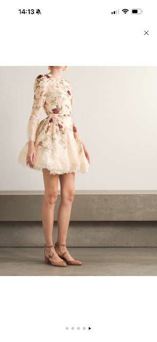 Zimmermann Hynotic Cream Cascade Dress