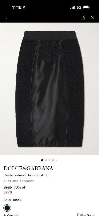 Lace panel designer skirt