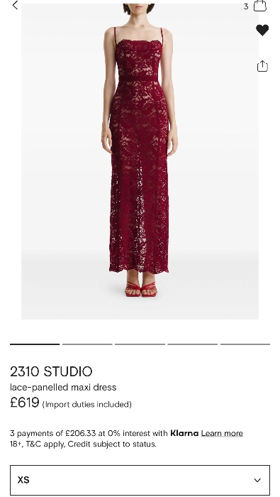 2310 Studio - Lace Burgundy Dress