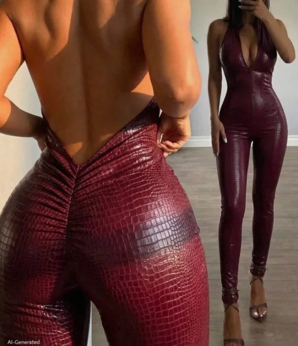 Leather Jumpsuit