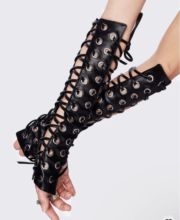 CosplaySet#3-Dead Hot Arm Warmers | One Size / Black