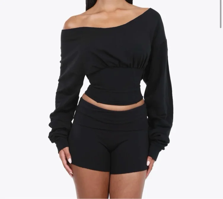 Corset Sweater | GRAY / XS