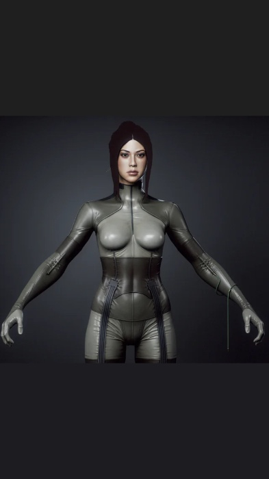 Latex Raging Raven Cosplay