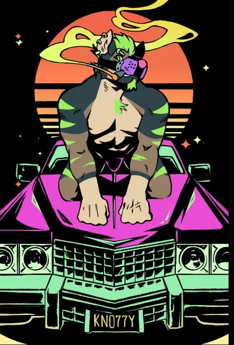 Ziggy blacklight poster - The Bark Side