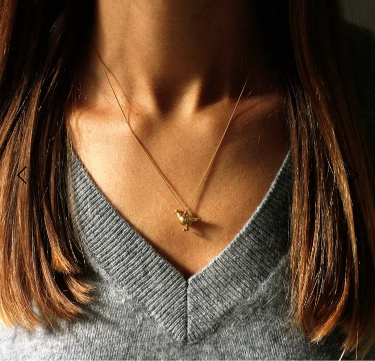 Pigeon Necklace - Silver