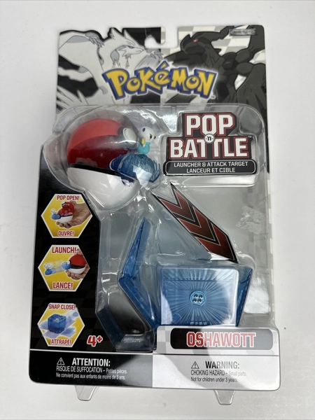 Pokemon Oshawott Pop N Battle Launcher Pokeball Figure NEW RARE Toy Jakks 2011