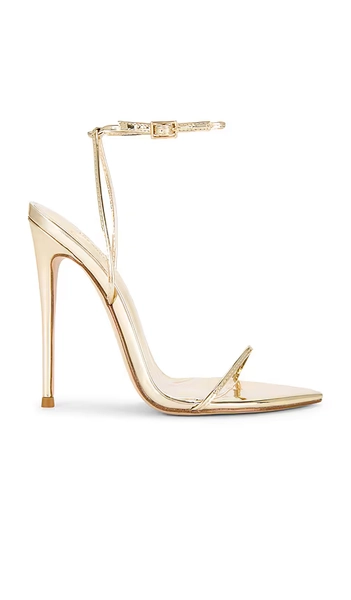 FEMME LA Andx Sandal in Metallic Gold. - size 8