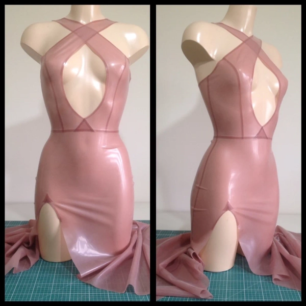 Floor Length Cross-Front Gown