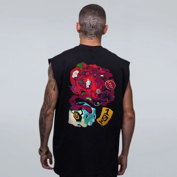 REGATA OVERSIZED PRETA - OPEN YOUR MIND
