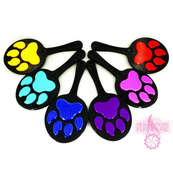 "The Pawdle" Paw Print Flexible Marking Slapper Paddle | Heartwoods Furniture