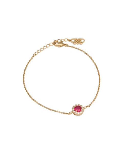 Laurie armband pink ruby - Newport