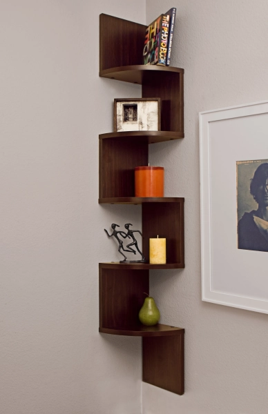 Saveliy 5 Tier Corner Wall Shelf