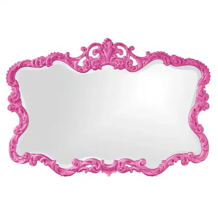 Allan Andrews Talida Mirror - Glossy Hot Pink - 27" x 38" x 1