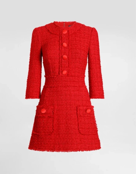 Short dress in rachel tweed D&G