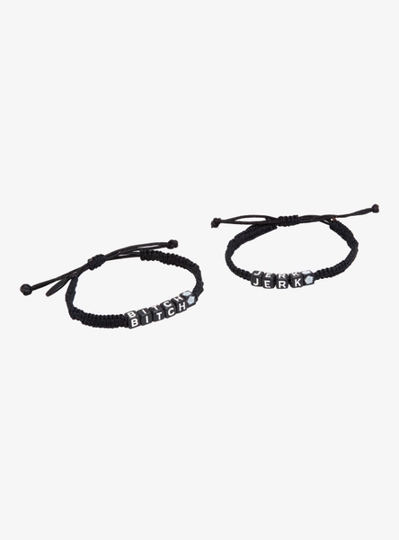 Supernatural Bitch Jerk Best Friend Bracelet Set