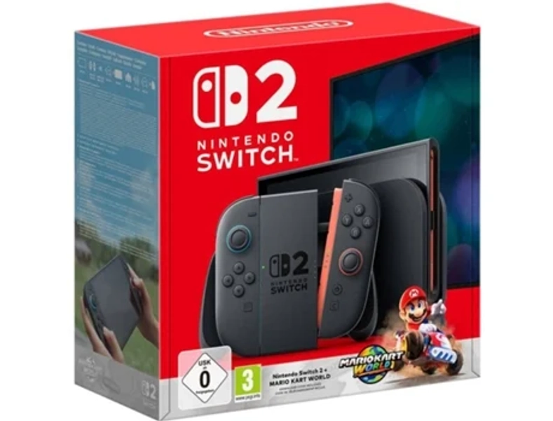 Consola Nintendo Switch 2 + Jogo Mario Kart World (Código de Descarga na Caixa)