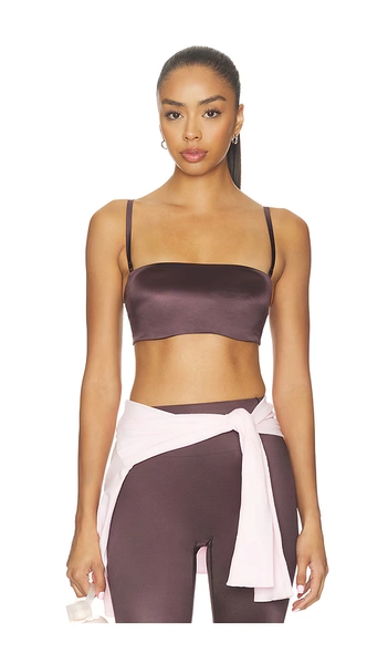 NikeSKIMS Shine Bandeau Bra in Brown. - size M