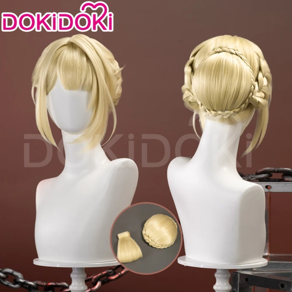 【Ready For Ship】DokiDoki Game Zenless Zone Zero Cosplay Evelyn Wig Short Straight Blonde Hair ZZZ Evelyn Chevalier - Wig Only-Ready For Ship