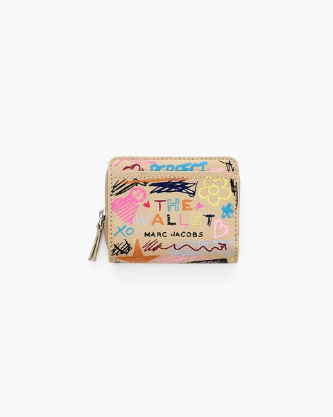 The Punk Scribble Mini Compact Wallet