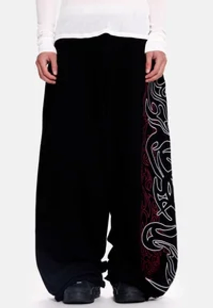 TRIBAL - baggy trainers - black