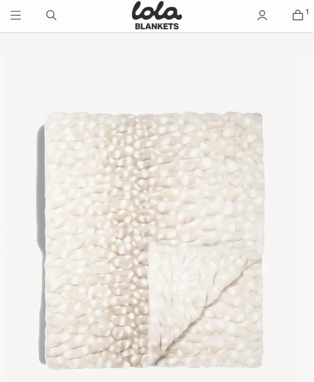 Fawn Lola Blanket Large Luxury Blanket