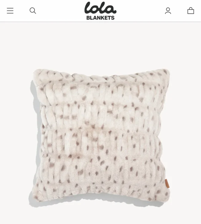 Set (2) Fawn Lola Blankets Pillows