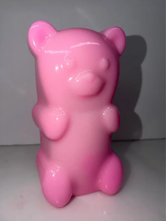 Pop Art Gummy Bear PINK Sculpture Art- Pick your own color