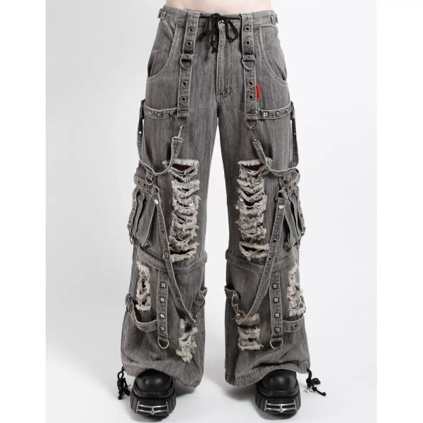 Tripp NYC Tripp NYC - Shredder Denim Strap Weite Hose - Schwarz | Attitude Deutschland