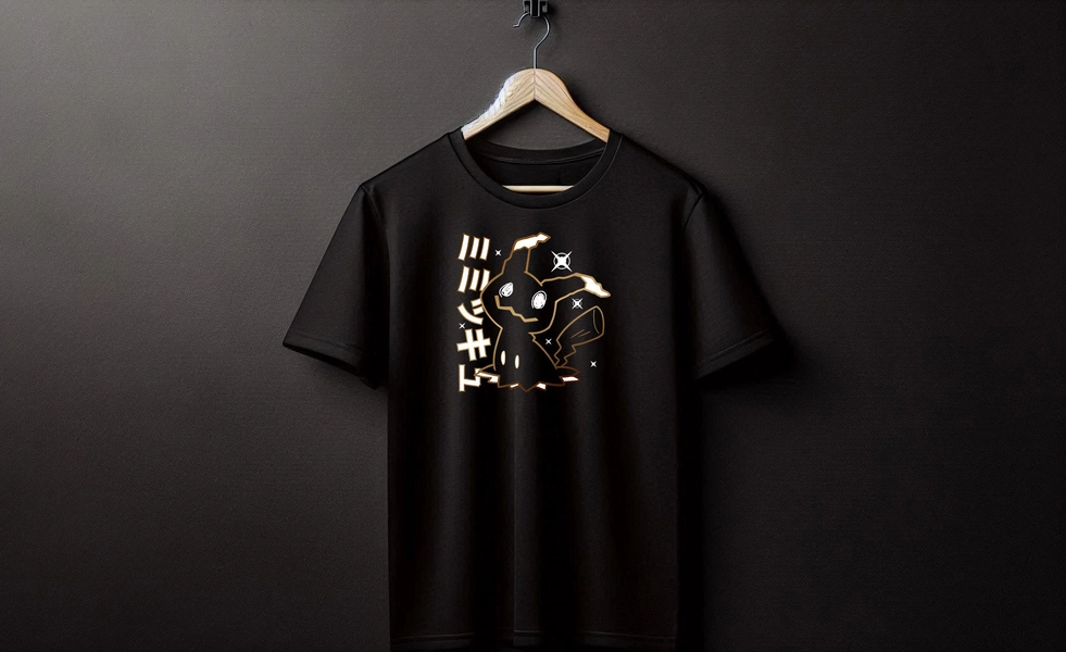Mimikyu Black Tee Perfect for a Present, Gift, Holiday, Birthday!
