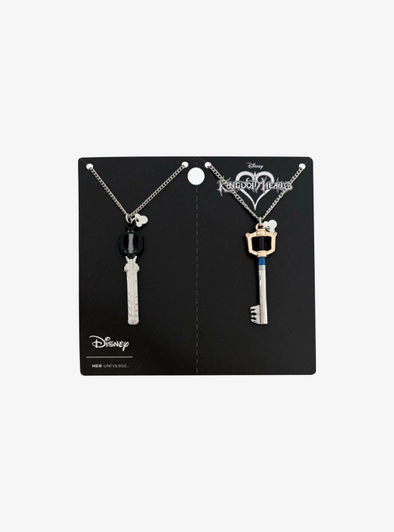 Her Universe Disney Kingdom Hearts Sora & Riku Keyblade Best Friend Necklace Set