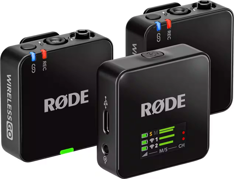 RØDE - WIRELESS GO (GEN 3) Compact Wireless Microphone System - Black
