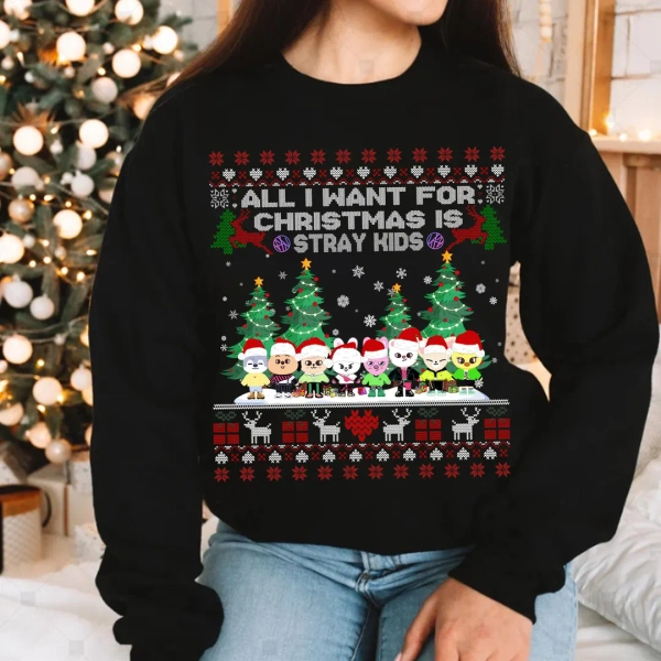 Stray Kids Skzoo Ugly Christmas Sweatshirt, Kpop Christmas Shirts, Cute SKZOO T-shirt, Stray Kids Merch, Skz Xmas Tee, Merry Christmas Shirt - Etsy