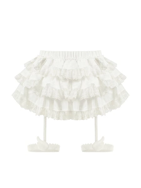 kawaii white set skirt !