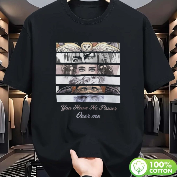 Unisex Labyrinth Film T-Shirt - "Du Hast Hier Keine Macht" Goblin-Burg Grafik - Dickes Weiches Baumwoll-Kurzarm-Shirt mit Rundhalsausschnitt, Ideal für Labyrinth-Filmfans, Casual Sommerkleidung & Outdoor-Bekleidung