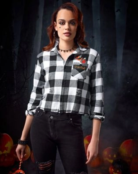Adult Flannel Shirt - Trick 'r Treat - Spirithalloween.com