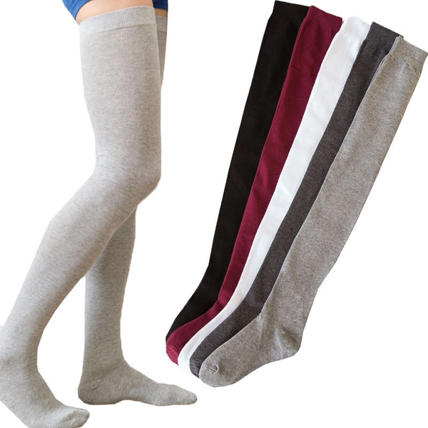 white thigh highs
